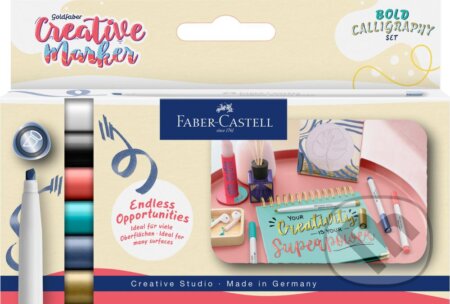 Popisovače Gofa Creative kaligrafické set 6 (Faber-Castell). Faber-Castell Popisovače Gofa Creative kaligrafické set 6 (Faber-Castell). Faber-Castell