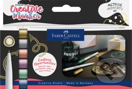 Popisovače Gofa Creative set Metallic Moments (Faber-Castell). Faber-Castell, 2025 Popisovače Gofa Creative set Metallic Moments (Faber-Castell). Faber-Castell, 2025