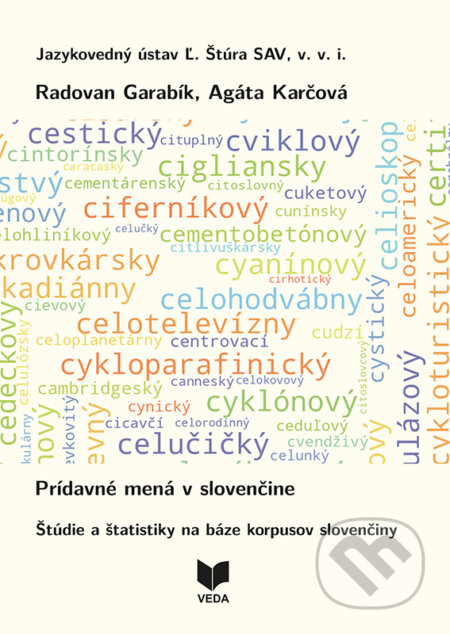Kniha: Prídavné mená v slovenčine (Radovan Garabík a Agáta Karčová). VEDA, 2025 Kniha: Prídavné mená v slovenčine (Radovan Garabík a Agáta Karčová). VEDA, 2025