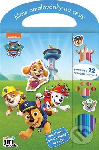 Kniha: Moje omalovánky na cesty Tlapková patrola (Jiří Models). Jiří Models, 2025 Kniha: Moje omalovánky na cesty Tlapková patrola (Jiří Models). Jiří Models, 2025