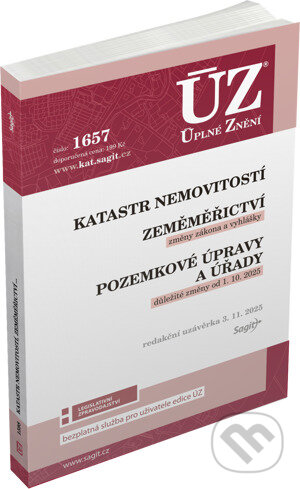 Kniha: ÚZ 1657 Katastr nemovitostí (Sagit). Sagit, 2025 Kniha: ÚZ 1657 Katastr nemovitostí (Sagit). Sagit, 2025