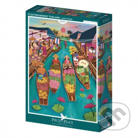 Puzzle: Puzzle Plávajúci trh Thajsko (Pieces & Peace). Pieces & Peace, 2025 Puzzle: Puzzle Plávajúci trh Thajsko (Pieces & Peace). Pieces & Peace, 2025