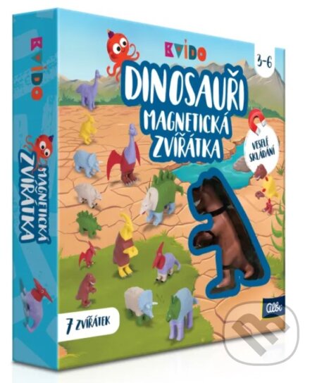 Spoločenská hra: Kvído: Magnetická zvířátka - dinosauři (Albi). Albi, 2025 Spoločenská hra: Kvído: Magnetická zvířátka - dinosauři (Albi). Albi, 2025