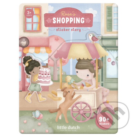 Spoločenská hra: Knižka so samolepkami Nakupovanie Rosa (Little Dutch). Little Dutch, 2025 Spoločenská hra: Knižka so samolepkami Nakupovanie Rosa (Little Dutch). Little Dutch, 2025