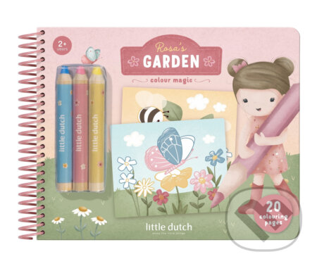 Omaľovánky s pastelkami Záhrada Rosa (Little Dutch). Little Dutch, 2025 Omaľovánky s pastelkami Záhrada Rosa (Little Dutch). Little Dutch, 2025