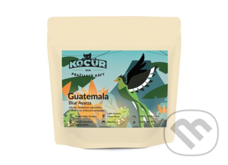 Kávy a čaje: Guatemala Blue Ayarza (Kocúr). Kocúr, 2025 Kávy a čaje: Guatemala Blue Ayarza (Kocúr). Kocúr, 2025