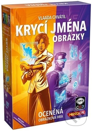 Společenská hra: Krycí jména: Obrázky (Vlaada Chvátil). Mindok, 2025 Společenská hra: Krycí jména: Obrázky (Vlaada Chvátil). Mindok, 2025