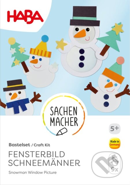 Spoločenská hra: Kreatívna sada Okenný obrázok Snehuliak (Haba). Haba, 2025 Spoločenská hra: Kreatívna sada Okenný obrázok Snehuliak (Haba). Haba, 2025