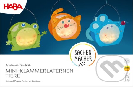 Spoločenská hra: Kreatívna sada Lampáš so sponkou Zvieratká (Haba). Haba, 2025 Spoločenská hra: Kreatívna sada Lampáš so sponkou Zvieratká (Haba). Haba, 2025