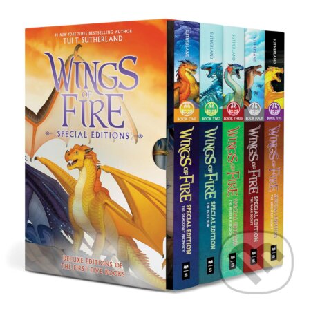 Kniha: Wings of Fire 1-5 Special Edition Boxset (Tui T. Sutherland). Scholastic, 2025 Kniha: Wings of Fire 1-5 Special Edition Boxset (Tui T. Sutherland). Scholastic, 2025