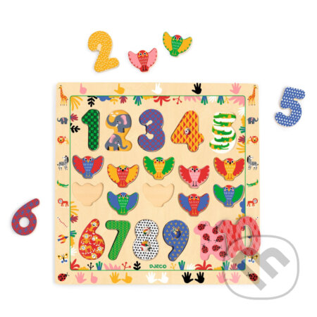 Puzzle: Edukačné puzzle s číslami a zvieratkami (Djeco). Djeco, 2025 Puzzle: Edukačné puzzle s číslami a zvieratkami (Djeco). Djeco, 2025