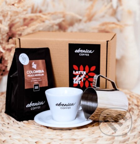 Kávy a čaje: Latte Art Set (EBENICA Coffee). EBENICA Coffee Kávy a čaje: Latte Art Set (EBENICA Coffee). EBENICA Coffee
