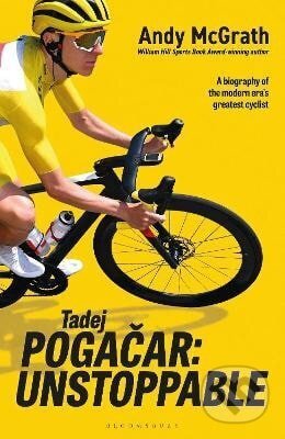 Kniha: Tadej Pogacar (-). Bloomsbury, 2025 Kniha: Tadej Pogacar (-). Bloomsbury, 2025