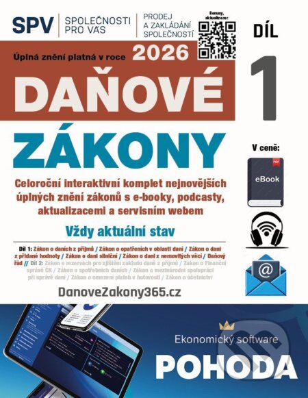 Kniha: Daňové zákony 2026 (Díl 1.) (Newsletter). Newsletter, 2026 Kniha: Daňové zákony 2026 (Díl 1.) (Newsletter). Newsletter, 2026