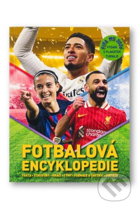 Kniha: Fotbalová encyklopedie FIFA MS 2026 (Clive Gifford). Svojtka&Co., 2026 Kniha: Fotbalová encyklopedie FIFA MS 2026 (Clive Gifford). Svojtka&Co., 2026