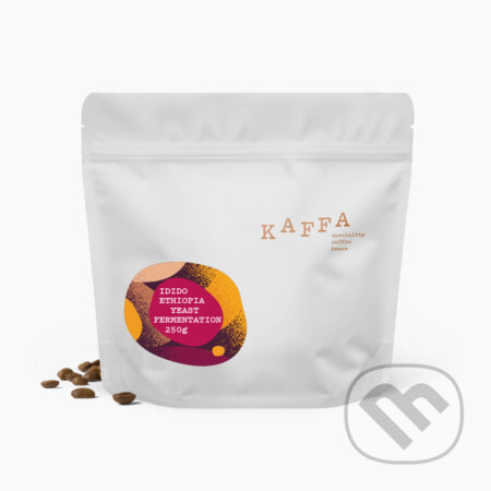 Kávy a čaje: KAFFA ETHIOPIA IDIDO GERSI Natural yeast fermentation (KAFFA). KAFFA, 2025 Kávy a čaje: KAFFA ETHIOPIA IDIDO GERSI Natural yeast fermentation (KAFFA). KAFFA, 2025