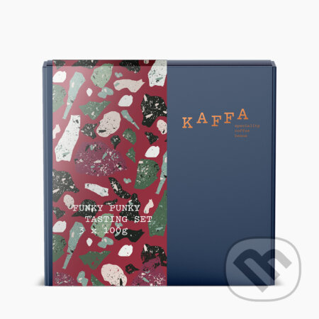 Kávy a čaje: KAFFA FUNKY PUNKY TASTING SET (KAFFA). KAFFA, 2025 Kávy a čaje: KAFFA FUNKY PUNKY TASTING SET (KAFFA). KAFFA, 2025