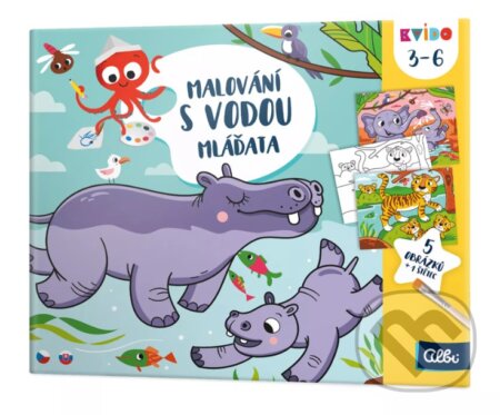 Kvído: Maľovanie s vodou: Mláďatá (Albi). Albi, 2025 Kvído: Maľovanie s vodou: Mláďatá (Albi). Albi, 2025
