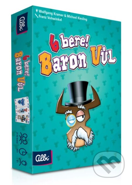 Společenská hra: 6 berie! Baron Vůl (Michael Kiesling a Wolfgang Kramer). Albi, 2026 Společenská hra: 6 berie! Baron Vůl (Michael Kiesling a Wolfgang Kramer). Albi, 2026