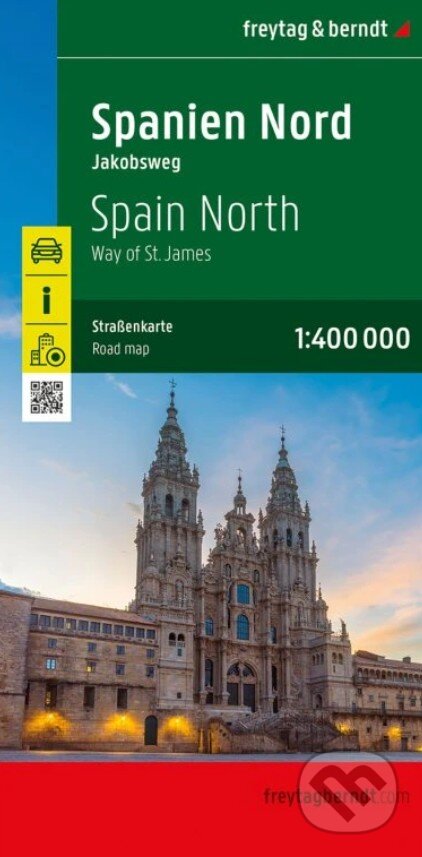 Severné Španielsko, Svätojakubská cesta 1: 400 000 (freytag&berndt). freytag&berndt, 2025 Severné Španielsko, Svätojakubská cesta 1: 400 000 (freytag&berndt). freytag&berndt, 2025