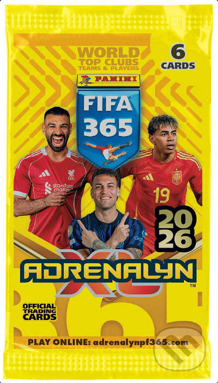Společenská hra: Panini FIFA 365 25/26 Adrenalyn booster ( Panini Group). Panini Group, 2025 Společenská hra: Panini FIFA 365 25/26 Adrenalyn booster ( Panini Group). Panini Group, 2025