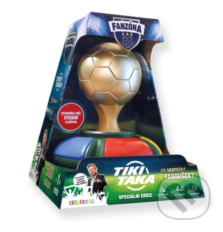 Společenská hra: FanZóna TIKI TAKA - fotbalový kvíz (Asmodee Czech Republic). Asmodee Czech Republic, 2025 Společenská hra: FanZóna TIKI TAKA - fotbalový kvíz (Asmodee Czech Republic). Asmodee Czech Republic, 2025