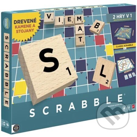 Spoločenská hra: Scrabble Original (SK drevená verzia) (Mattel). Mattel, 2025 Spoločenská hra: Scrabble Original (SK drevená verzia) (Mattel). Mattel, 2025