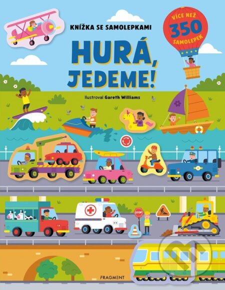 Kniha: Knížka se samolepkami: Hurá, jedeme! (Joli Hannah). Nakladatelství Fragment, 2026 Kniha: Knížka se samolepkami: Hurá, jedeme! (Joli Hannah). Nakladatelství Fragment, 2026