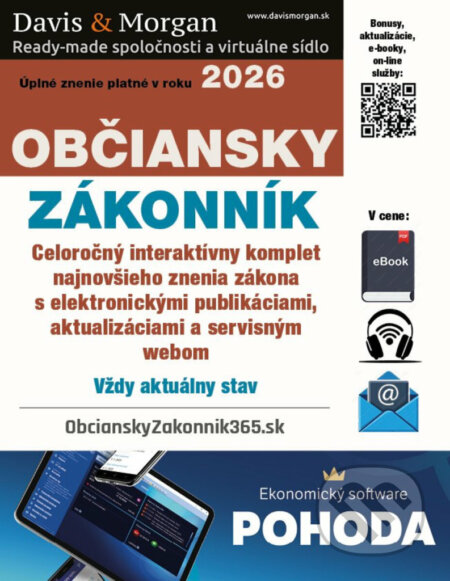 Kniha: Občiansky zákonník 2026 (DonauMedia). DonauMedia, 2026 Kniha: Občiansky zákonník 2026 (DonauMedia). DonauMedia, 2026