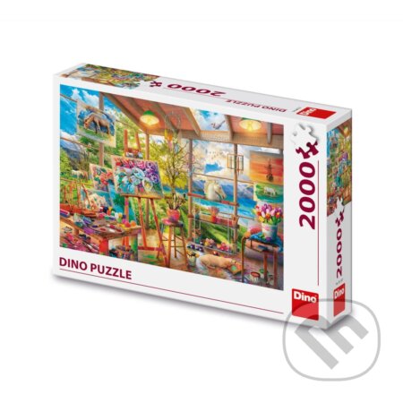 Puzzle: Puzzle Malířský ateliér (Dino). Dino, 2025 Puzzle: Puzzle Malířský ateliér (Dino). Dino, 2025