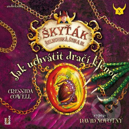 Audiokniha: Jak uchvátit dračí klenot (Cressida Cowell). OneHotBook, 2026 Audiokniha: Jak uchvátit dračí klenot (Cressida Cowell). OneHotBook, 2026