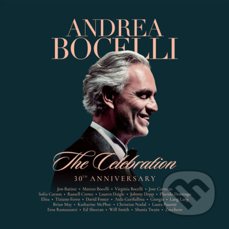 Kniha: Andrea Bocelli: The Celebration (30th Anniversary) (Andrea Bocelli). Universal Music, 2025 Kniha: Andrea Bocelli: The Celebration (30th Anniversary) (Andrea Bocelli). Universal Music, 2025