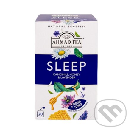 Kávy a čaje: SLEEP funkčný čaj na podporu spánku alu (AHMAD TEA). AHMAD TEA, 2024 Kávy a čaje: SLEEP funkčný čaj na podporu spánku alu (AHMAD TEA). AHMAD TEA, 2024