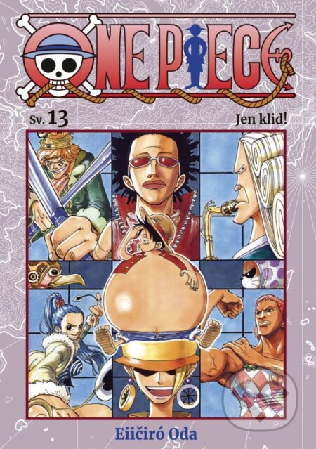 Kniha: One Piece 13 - Jen klid! (Aleš Kudrnáč Markéta, Supa Lydie, Kárníková Jana, Rosenfeldová Lenka a Vochocová). Crew, 2026 Kniha: One Piece 13 - Jen klid! (Aleš Kudrnáč Markéta, Supa Lydie, Kárníková Jana, Rosenfeldová Lenka a Vochocová). Crew, 2026