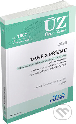 Kniha: ÚZ 1667 Daně z příjmů (Sagit). Sagit, 2026 Kniha: ÚZ 1667 Daně z příjmů (Sagit). Sagit, 2026