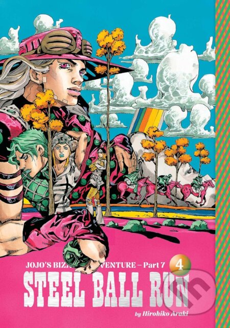 Kniha: JoJo's Bizarre Adventure: Part 7--Steel Ball Run, Vol. 4 (Hirohiko Akari). Viz Media, 2026 Kniha: JoJo's Bizarre Adventure: Part 7--Steel Ball Run, Vol. 4 (Hirohiko Akari). Viz Media, 2026