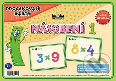Kniha: Procvičovací karty - násobení 1 (Petr Kupka a kolektiv). , 2011 Kniha: Procvičovací karty - násobení 1 (Petr Kupka a kolektiv). , 2011