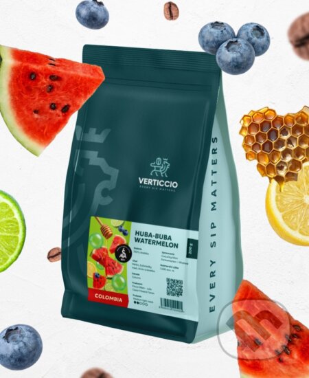 Kávy a čaje: Verticcio Colombia Huba-Buba Watermelon (Verticcio). Verticcio Kávy a čaje: Verticcio Colombia Huba-Buba Watermelon (Verticcio). Verticcio