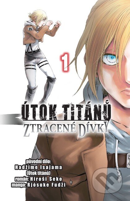 Kniha: Útok titánů: Ztracené dívky 1 (Hadžime Isajama a Hiroši Seko). Crew, 2026 Kniha: Útok titánů: Ztracené dívky 1 (Hadžime Isajama a Hiroši Seko). Crew, 2026