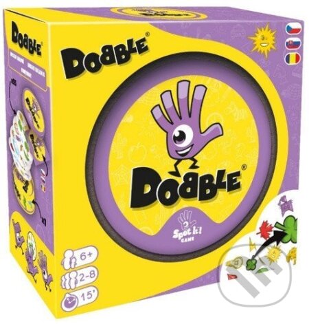 Spoločenská hra: Dobble (Asmodee Czech Republic). Asmodee Czech Republic, 2025 Spoločenská hra: Dobble (Asmodee Czech Republic). Asmodee Czech Republic, 2025