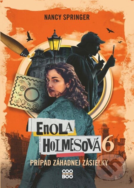 Kniha: Enola Holmesová: Prípad záhadnej zásielky (Nancy Springerová). CooBoo SK, 2026 Kniha: Enola Holmesová: Prípad záhadnej zásielky (Nancy Springerová). CooBoo SK, 2026