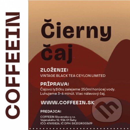 Kávy a čaje: Čierny čaj Ceylonský FBOP1 (COFFEEIN). COFFEEIN Kávy a čaje: Čierny čaj Ceylonský FBOP1 (COFFEEIN). COFFEEIN