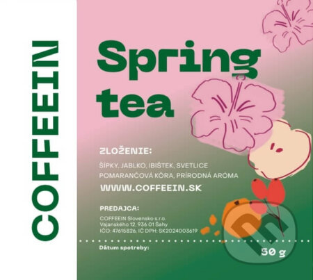 Kávy a čaje: Spring Tea - ovocný čaj (COFFEEIN). COFFEEIN Kávy a čaje: Spring Tea - ovocný čaj (COFFEEIN). COFFEEIN