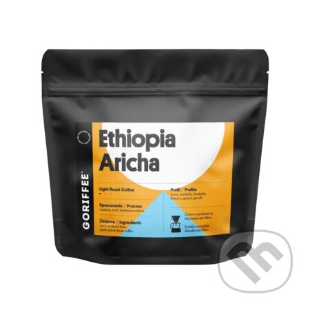 Kávy a čaje: Ethiopia Aricha Washed (Goriffee). Goriffee, 2026 Kávy a čaje: Ethiopia Aricha Washed (Goriffee). Goriffee, 2026