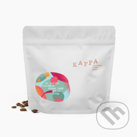 Kávy a čaje: KAFFA COLOMBIA EL DIVISO DECAF (zrnková) (KAFFA). KAFFA, 2026 Kávy a čaje: KAFFA COLOMBIA EL DIVISO DECAF (zrnková) (KAFFA). KAFFA, 2026
