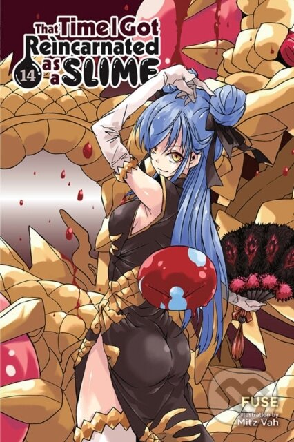 Kniha: That Time I Got Reincarnated as a Slime, Vol. 14 (light novel) (Fuse, Mitz Vah a Kevin Gifford). Yen Press, 2022 Kniha: That Time I Got Reincarnated as a Slime, Vol. 14 (light novel) (Fuse, Mitz Vah a Kevin Gifford). Yen Press, 2022