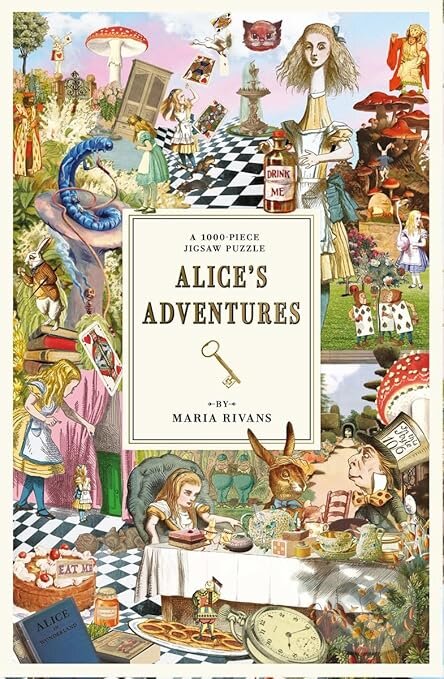 Puzzle: Alices Adventures: A 1000-Piece Jigsaw Puzzle (Maria Rivans). Thames & Hudson, 2026 Puzzle: Alices Adventures: A 1000-Piece Jigsaw Puzzle (Maria Rivans). Thames & Hudson, 2026