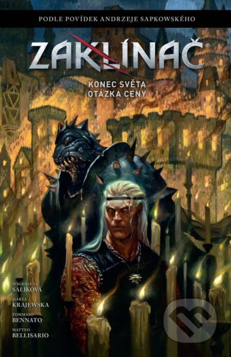 Kniha: Zaklínač - Konec světa / Otázka ceny (Curt Simmons a Andrzej Sapkowski). Crew, 2026 Kniha: Zaklínač - Konec světa / Otázka ceny (Curt Simmons a Andrzej Sapkowski). Crew, 2026