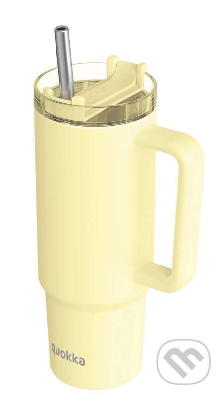 Nerezový termohrnček so slamkou Vibe Pastel Yellow 880 ml (Quokka). Quokka, 2026 Nerezový termohrnček so slamkou Vibe Pastel Yellow 880 ml (Quokka). Quokka, 2026