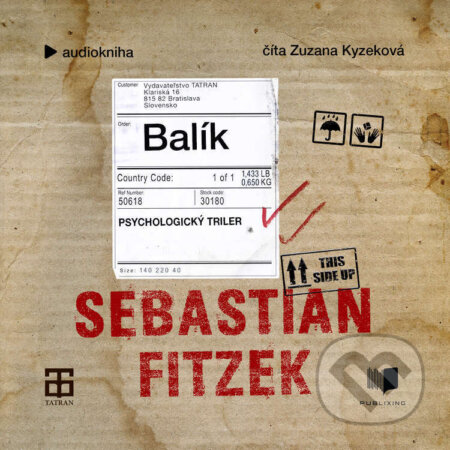 Audiokniha: Balík (Sebastian Fitzek). Publixing a Tatran, 2026 Audiokniha: Balík (Sebastian Fitzek). Publixing a Tatran, 2026